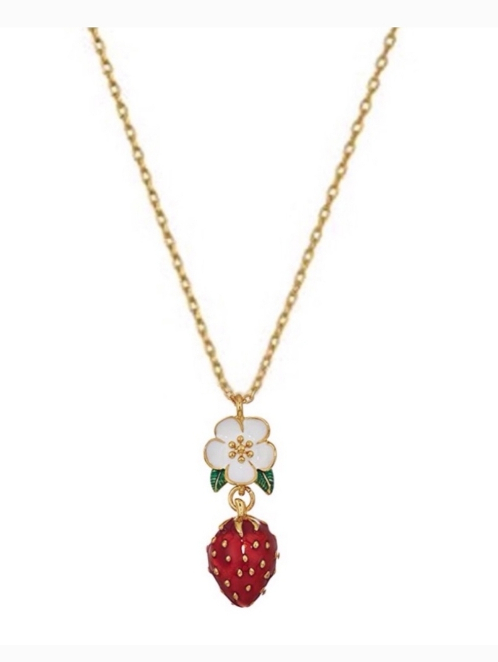 KATE SPADE • Picnic Perfect Strawberry Necklace